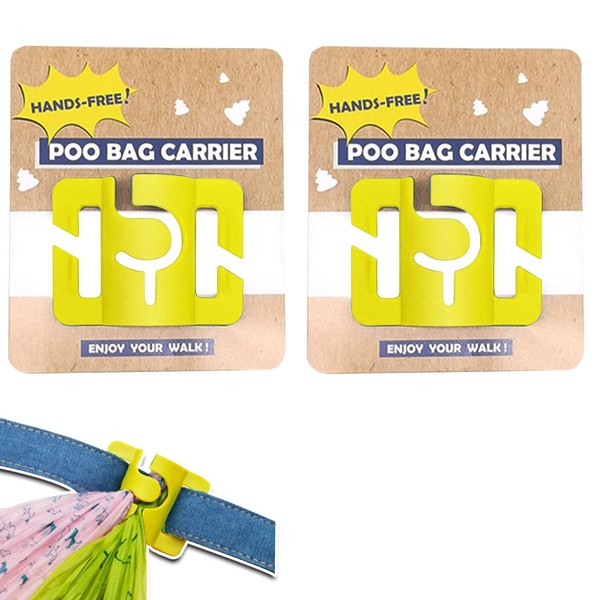 Hands-Free Dog Poop Bag Holder for Basic Dog Leash Used