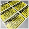 Unbranded Camera in Car Recording Video 6-Pack Decals Yellow &