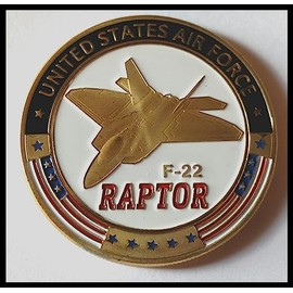 Air Force Raptor F-22 Military Challenge Honor Coin