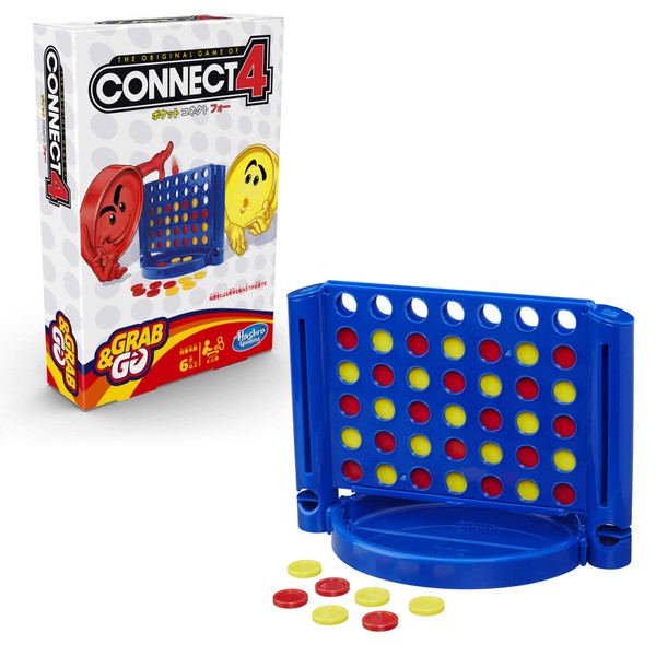 Hasbro Pocket Connect Four B1000 Authentic Portable Grab and Go Game Board Game