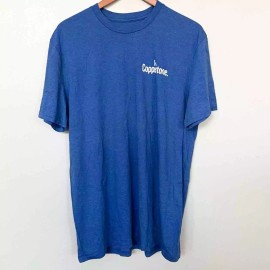 Coppertone New COPPERTONE Unisex T-shirt Girl Dog Blue SIZE XL It’s Great Outdoors Sun