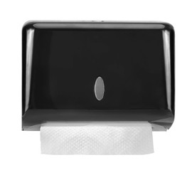 Paper Towel Dispenser No Drilling, Bathroom Paper Dispenser, Towel Dispenser, Wall Mounted Towel Dispenser for C, Z or Fold Paper Towels, Black
