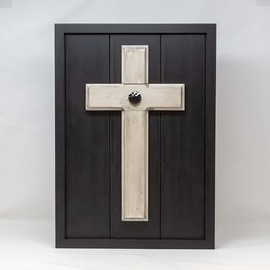 Black and White Wedding Unity Cross® for your Wall; Unity Candle Unity Sand Beautiful Alternative