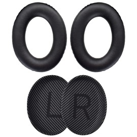 QC35 Ear Pads Replacement Memory Foam Earpads Ear Cushion Compatible with Bose QuietComfort 35 II (QC35 II) QC35 & QC35ii Headphones (Black)