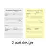suituts 300 Sets Maintenance Request Book/Forms, 2 Part Carbonless, 6