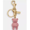 COACH Bear Bag Charm Keychain CP890 Pink NWT