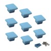 Zerniple Blue Ceramic Handle Pull Door knobs Cabinet Handles for