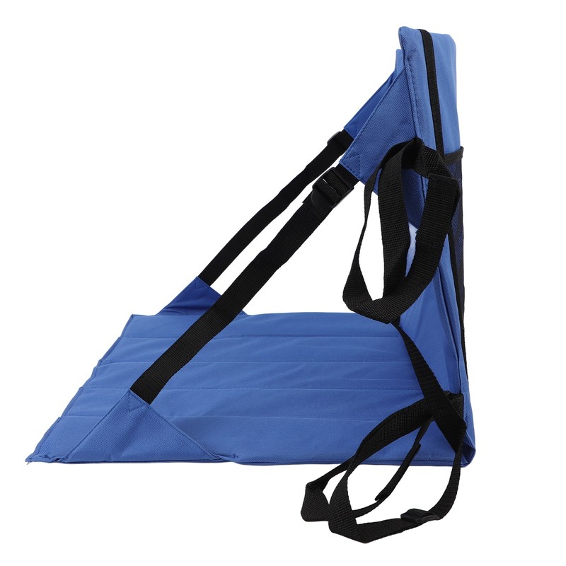 Foldable Seat Cushion Backrest Beach Chair Mat Single Person Portable