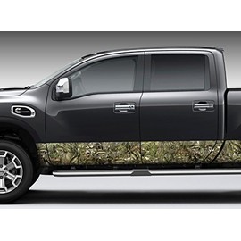 Miller Graphics Camo Bass Camo Rocker Panel Graphic Decal Wrap Kit for Truck SUV - 2 Size Options (12 inch x 24 Foot, Gloss)