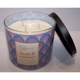 Mainstays Clouds & Rainbows 14oz 3-Wick Candle w/Lid
