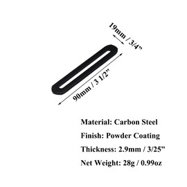 10 Pcs 3 1/2" Adjustable Flat Mending Plate Support with Single Slot, Straight Repair Fixing Bracket Connector for Wood Furniture Timber PC Case Holder (Size: 3 1/2" x 3/4", Thickness 3/25")