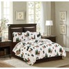 C&F Home Noland Pines 3 Piece King Quilt Set Brown