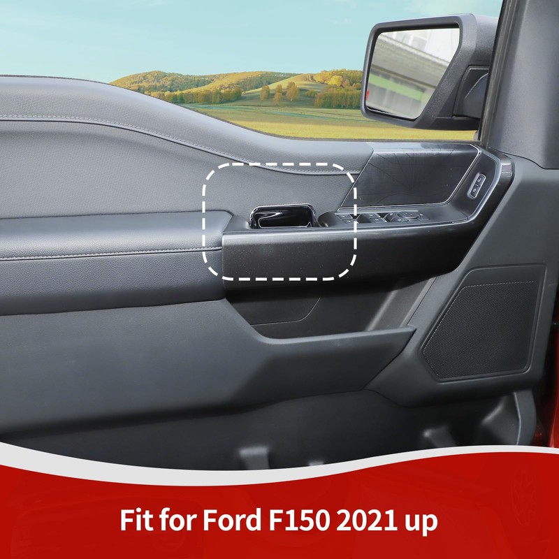 JOSHELA for F150 Inner Door Handle Cover Bowl Trim for