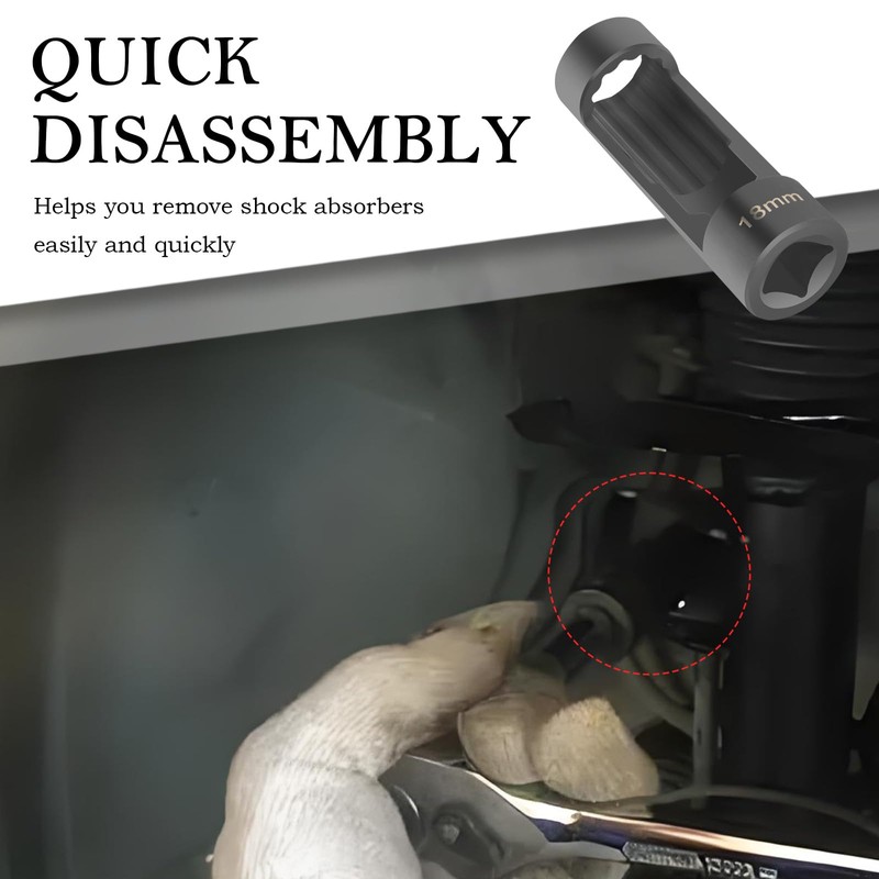 18mm Shock Absorber Socket for Removal of Shock Absorbers Nut,Strut