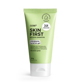 CY° - Cyzone – Gel Hidratante Facial Bye Bye Granitos Skin First 50 ml, Hidrata 24H, Matifica, Controla Exceso de Grasa, Reduce Poros, Te...