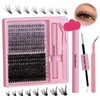 DIY Lash Extension Kit 320Pcs Lash Clusters Eyelash Extension Kit
