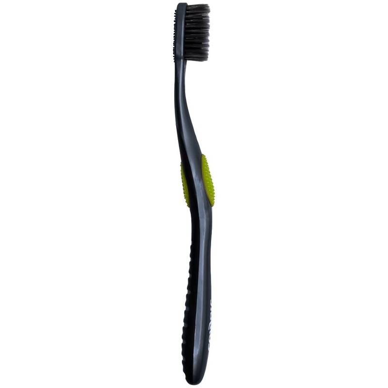 Colgate 360 Charcoal Infused Toothbrush, Floss-Tip Bristles, Soft (Colors Vary)