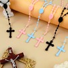 JUXINDAZYF 17'' Bulk Rosaries, Plastic Rosary Beads 12 Rosary Set