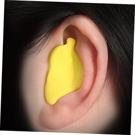 LALAFINA 3sets Moldable Sound Insulation Earplugs for Noise Cancelation Soft Material for Sleeping Studying and Work Yellow Ear Plugs for Loud Environments
