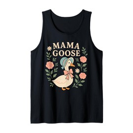 Mama Goose Silly Coquette Floral Vintage Mother's Day Tank Top