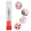 lyrlody Nail Drills, Professional Tapered Shape Tungsten Steel Manicure Tip