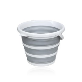 NYTKL Collapsible Bucket, 2.6 Gallon/ 10L Foldable Round Tub Lightweight Washing Tub, Multipurpose Wash Bin for House Outdoor Car Washing, Portable Mop Bucket for Sand or Beach