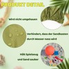BEIMEIII Sandpit Cover 100 x 15 cm Sand Shell Round