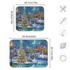 Absorbent Dish Drying Mat Christmas Tree Kitchen Counter Mat Protector,Reversible,Extra