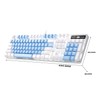 MageGee Mechanical Gaming Keyboard, 104 Keys White Backlit Mechanical Keyboards