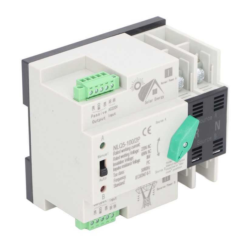 Dual Power Automatic Transfer Switch 2P PV to Utility Mini