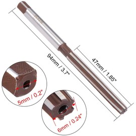 ZOYUBS 6mm Chucker Reamer, Machine Reamer, Hand Reamer, Machine Reamer, Drill Hand Reamer, Milling Milling Cutter, Engineering Tool, Straight Shank, Machine Hand Reamer, Milling Cutter, Milling Straight Shank, Machine Cutter, Chucking Reamer, Milling Cut