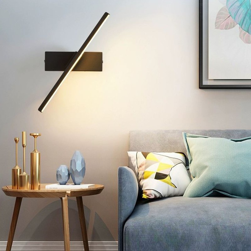 Bedroom Rotating Wall Lamp Iron Shell High Temperature Baking Surface