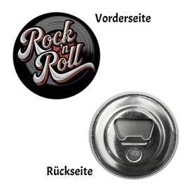 Rock n Roll Record Magnet with Bottle Opener Nostalgic Deco Magnet for Rock Fans
