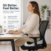 Memory Foam Seat Cushion for Long Sitting – Adjustable Coccyx