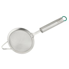 Chefkoch trifft Fackelmann Sieb München - Diameter 10 cm, Premium Stainless Steel, Dishwasher Safe, Perfect for Flour, Powdered Sugar & More, Fine Sieve for Cooking and Baking