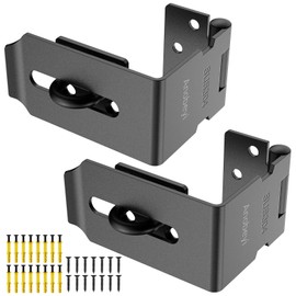 Anobeyi Door Hasp Latch, 90 Degree Padlock Hasp Lock, 304 Stainless Steel Security File Cabinet Lock for Padlock, Right Angle Hasp Latch Lock for Shed, Box, Cupboard, Mailbox, Drawer (Black-2pcs)