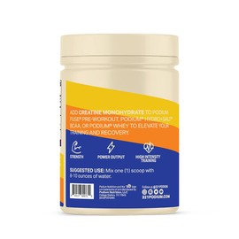 Podium Nutrition, Solos | Creatine Monohydrate, 50 Servings, Unflavored, Boost Athletic Performance
