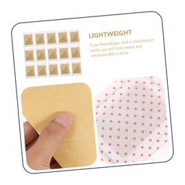 Healvian 15pcs Self-heating Moxibustion Patches Natural Wormwood Body Stickers for and Warmth for Promoting Circulation and Reducing Cold Light Yellow