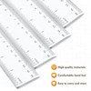 6 Pack Clear Ruler,15cm/6-inch Clear Plastic Ruler, Shatterproof Rulers,Thick Plastic