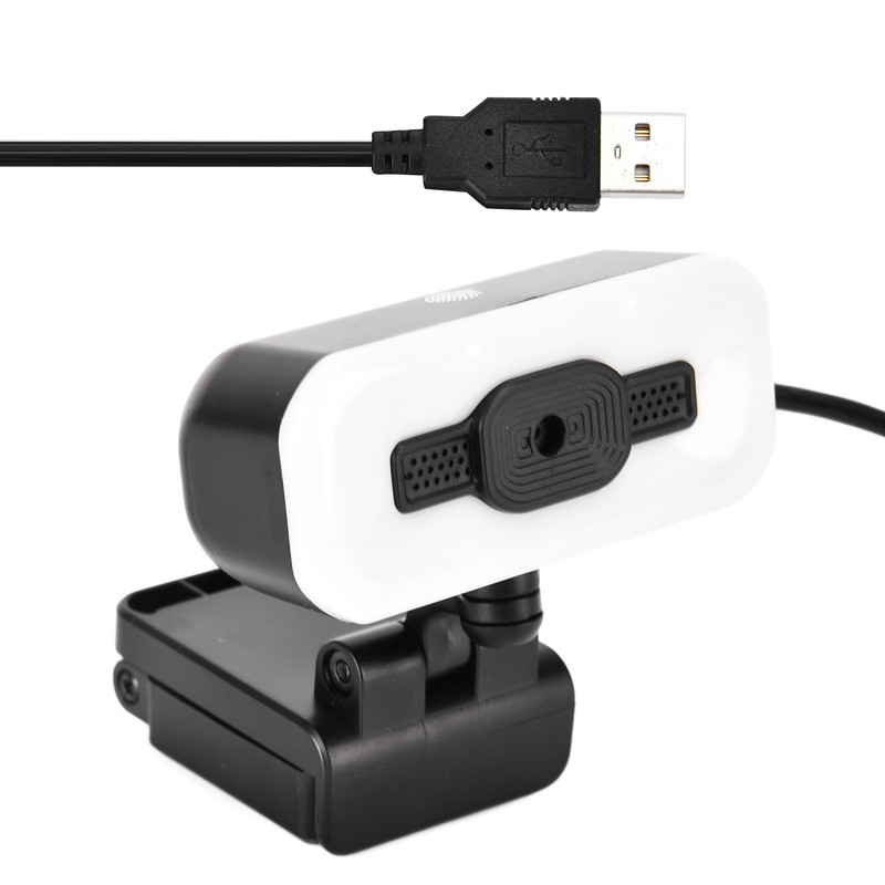 2K Web Camera Automatic Focusing 1080p with LED Light Computer