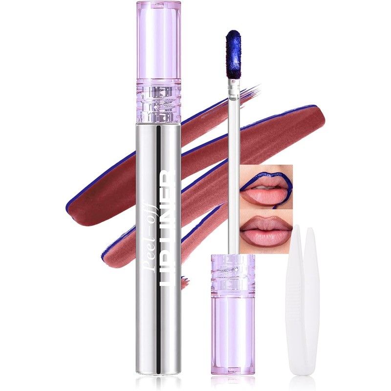 Erinde 3Pcs Tinte Labial Peel-off, Brillo Labial Líquido Mate,134