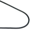 TruTi Black Titanium 2MM Curb Link Necklace Chain 22"