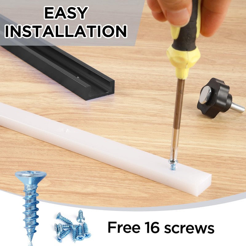 26Pcs Table Saw Crosscut Sled Kit, Table Saw Sled Set