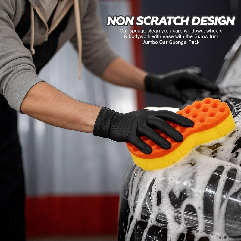 2 in 1 Car Wash Sponge Dual-Sided Cleaning Sponge with