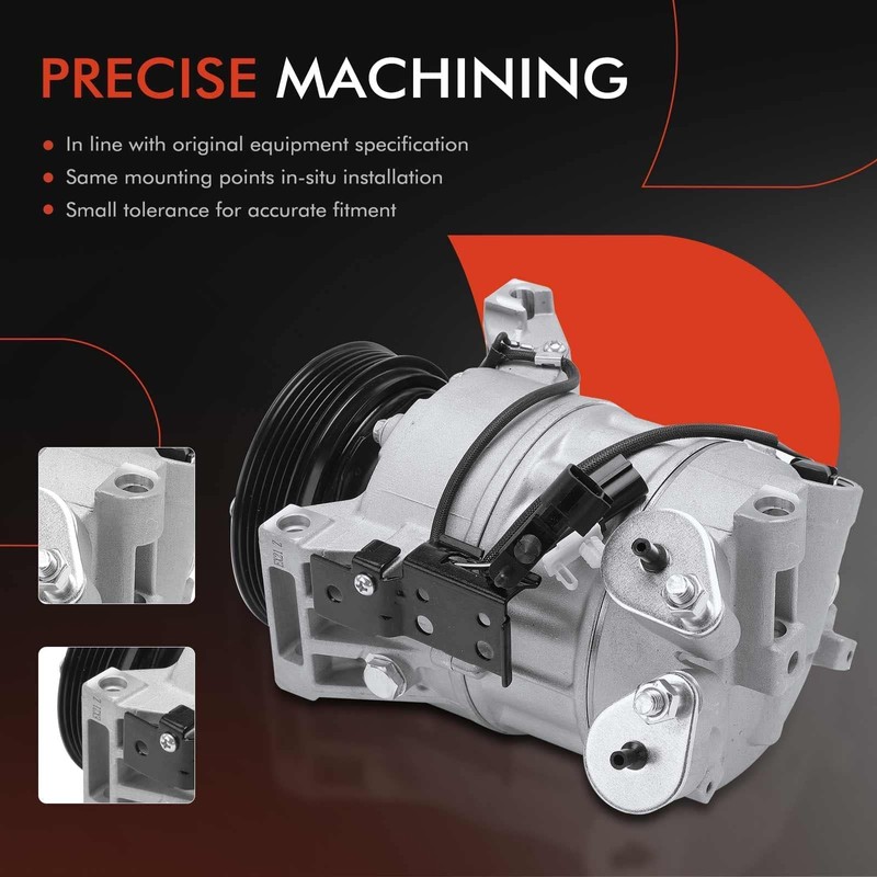 A-Premium A/C Compressor with Clutch Compatible with Volvo XC60 2.5L