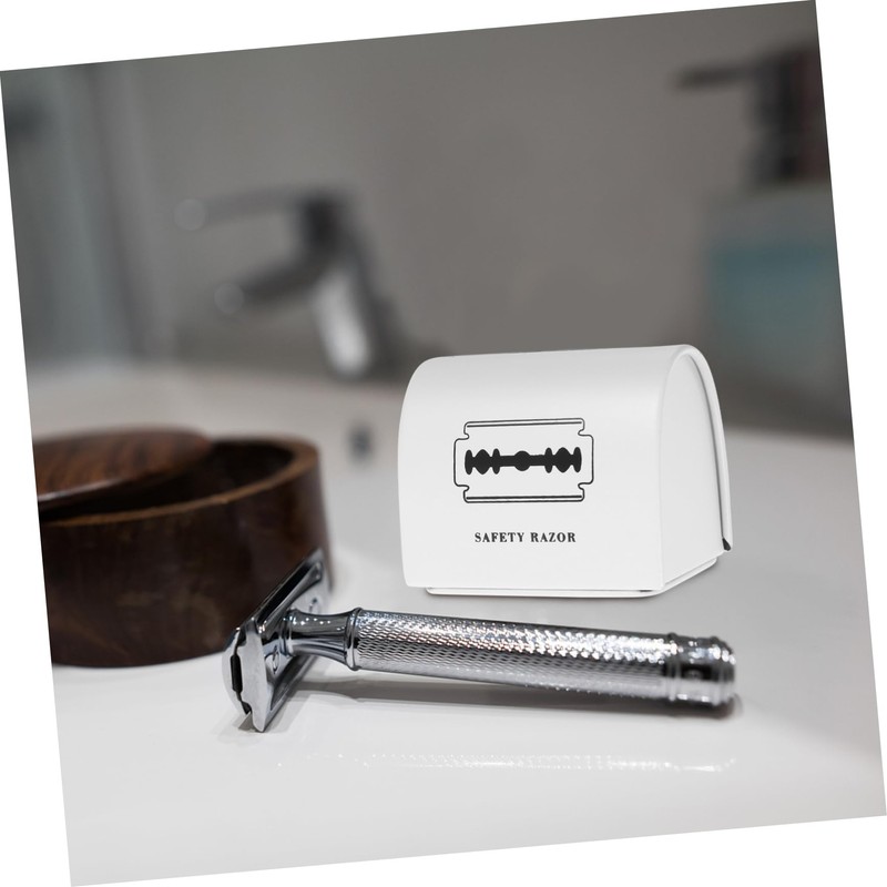 Mikinona Shaving Blade Disposal Case Printed Barbershop Blade Disposal Container