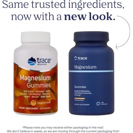 Trace Minerals Research Magnesium Gummies - Tangerine 120 Gominolas de Magnesio - Mandarina 120 Gomitas, Trace Minerals, MINERAL_SUPPLEMENT