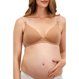 Bonds Women's Originals Maternity Wirefree Contour Bra, Blush Latte (1 Pack), 14F