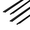 OCPTY 4PCS Car Outer Door Window Molding Trim Weatherstrip Window