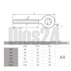 DIOS24 Eye Screw with Metric Thread (Left Thread) M10 -